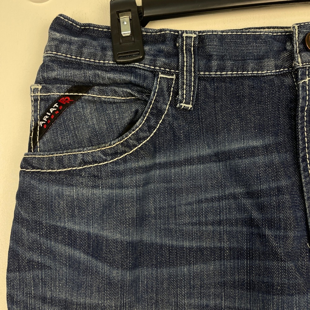 Ariat FR M4 Relaxed Boot Cut Jeans Mens 34x32 Flame Resistant Work Denim Pants - Picture 14 of 16